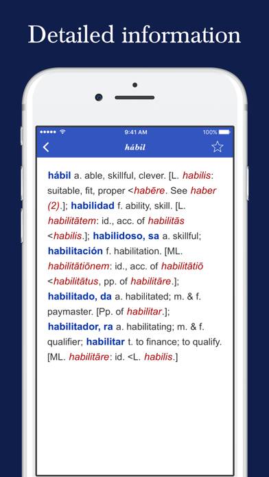 Spanish Etymology Dictionary App screenshot #2