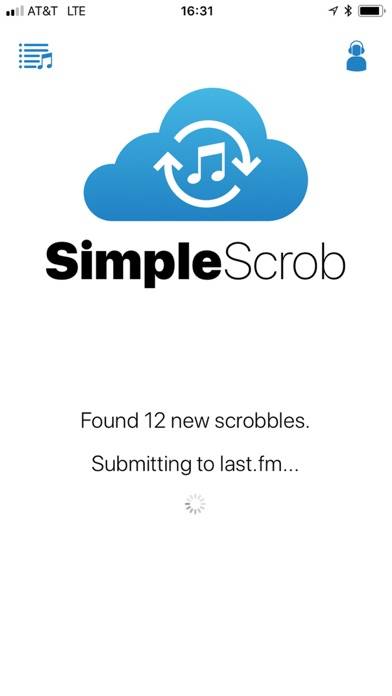 SimpleScrob Last.fm Scrobbler screenshot