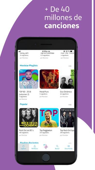Movistar Música App screenshot #1