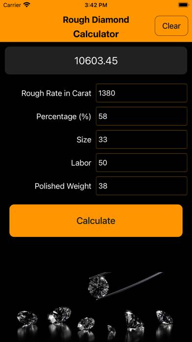 Rough Diamond Calculator App skärmdump #3