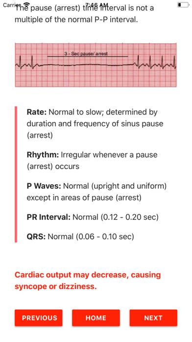 ECG FlashCards Pro App screenshot