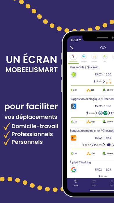 Mobeelity Capture d'écran de l'application