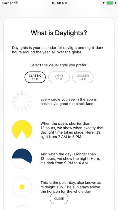 Daylights App screenshot