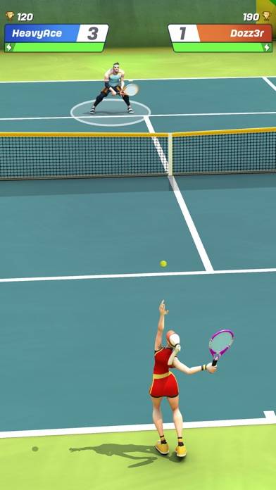 Tennis Clash：Sports Stars Game Скриншот приложения #2