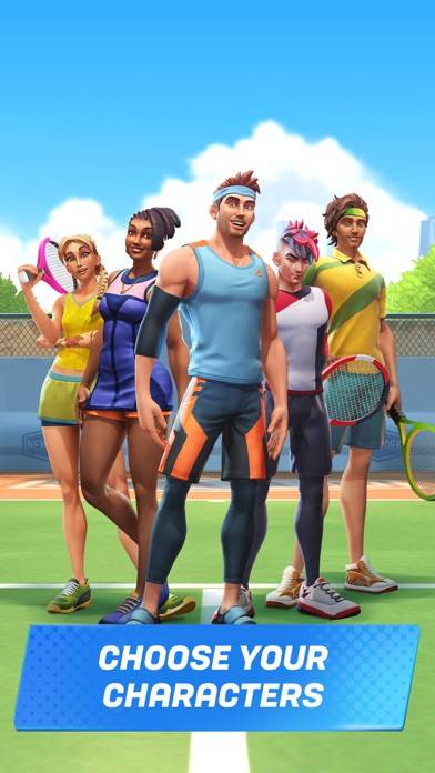 Tennis Clash：Sports Stars Game Captura de pantalla de la aplicación #4