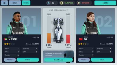 Motorsport Manager Mobile 3 Spiel-Screenshot