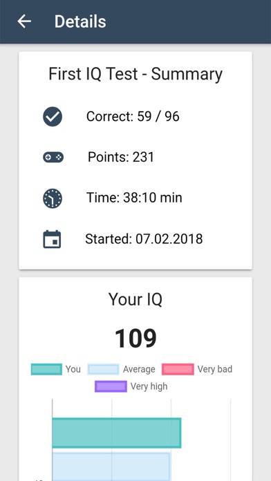 IQ Test Brain Training Riddles Captura de pantalla de la aplicación #3