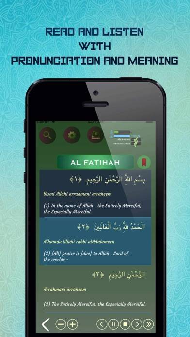 Offline Quran Audio Reader Pro App screenshot #2