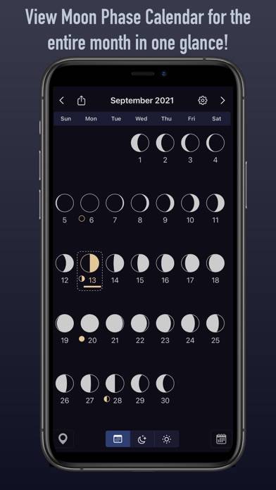 Moon Calendar Plus captura de pantalla