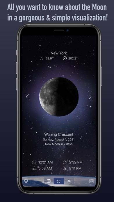Moon Calendar Plus App screenshot #2