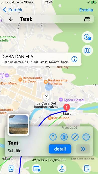 Camino Map App-Screenshot #5