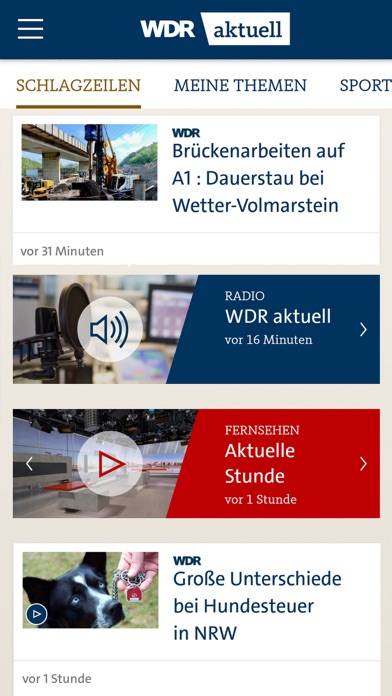 WDR aktuell App-Screenshot #2
