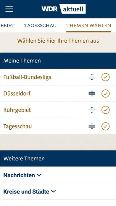 WDR aktuell App-Screenshot #3