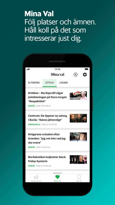 MinBT App skärmdump