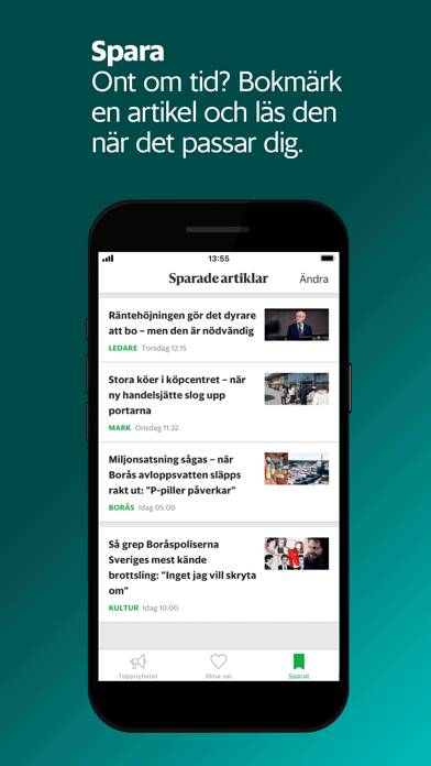 MinBT App skärmdump