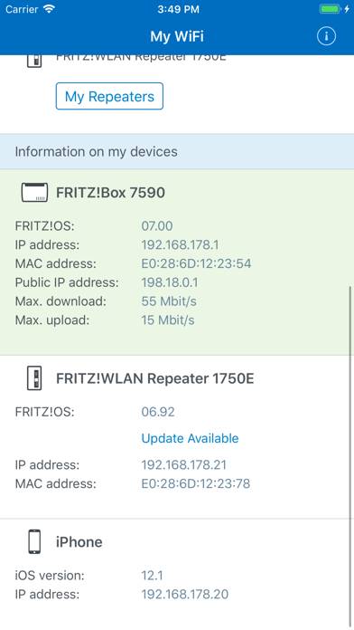 FRITZ!App WLAN App-Screenshot #2