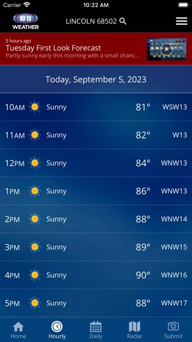 10/11 NOW Weather App screenshot #2