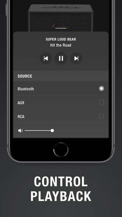 Marshall Bluetooth Capture d'écran de l'application #3