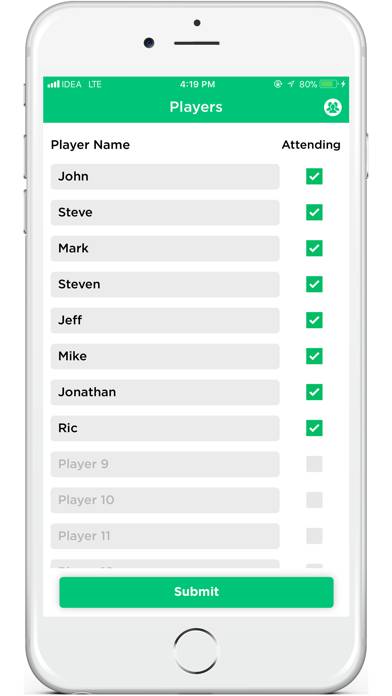 Lineuper Soccer App screenshot