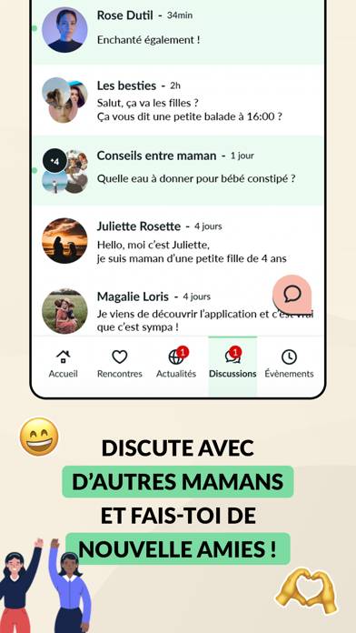 YooMum! Grossesse, Maman Capture d'écran de l'application