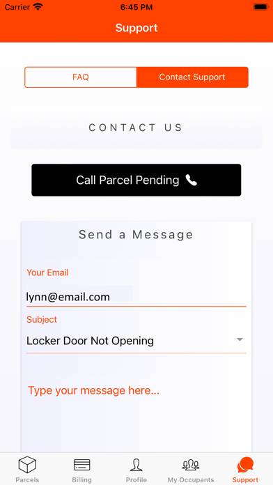 Parcel Pending Mobile App screenshot