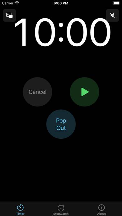 Pop Out Timer & Stopwatch Captura de pantalla de la aplicación #1