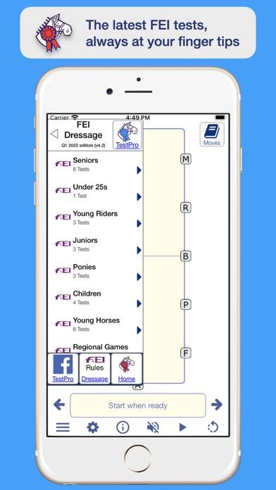 FEI Dressage App-Screenshot #1