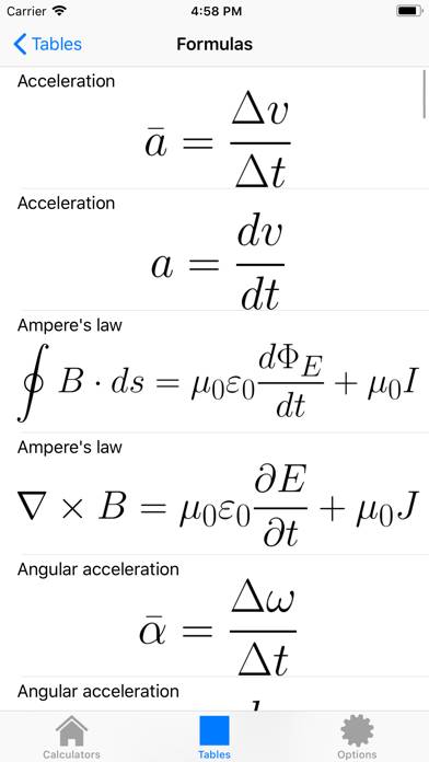 Physics Toolkit Pro Captura de pantalla de la aplicación