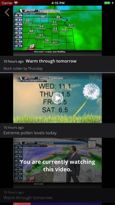 WIBW 13 Weather app App screenshot