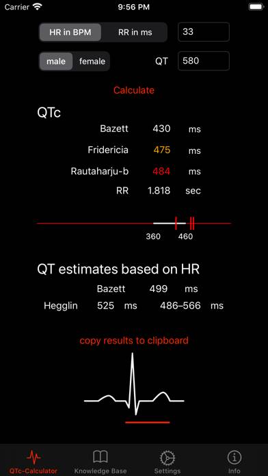 QTc-Calculator App screenshot