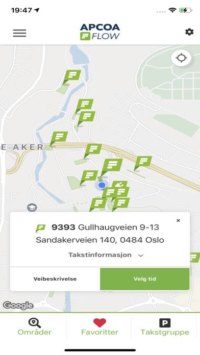 Företag APCOA FLOW App skärmdump