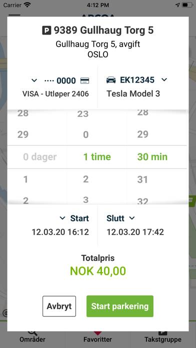 Företag APCOA FLOW App skärmdump