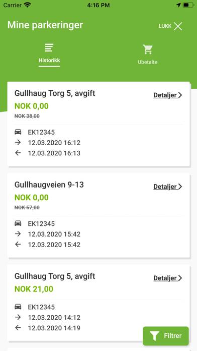 Företag APCOA FLOW App skärmdump