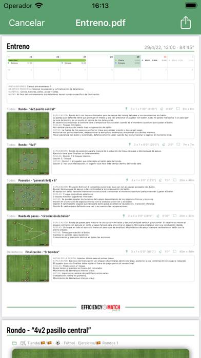 Efficiency Match Sports Captura de pantalla de la aplicación #6