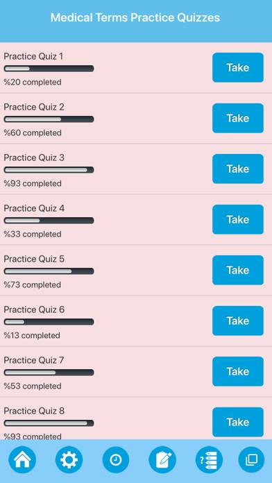 Medical Terminologies Quiz App screenshot