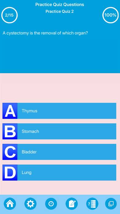 Medical Terminologies Quiz App screenshot