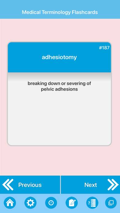 Medical Terminologies Quiz App screenshot