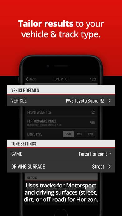 ForzaTune Pro Captura de pantalla de la aplicación #5