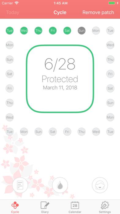 Contraceptive Patch Reminder App-Screenshot #1