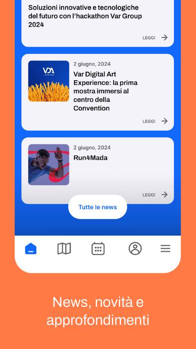 Eventi Var Group Schermata dell'app