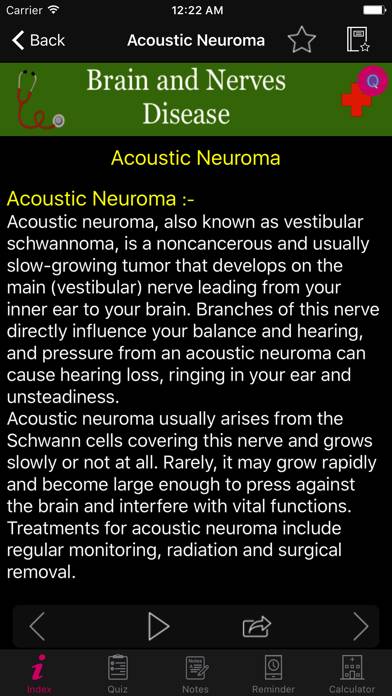 Brain and Nerves Disease App screenshot #2