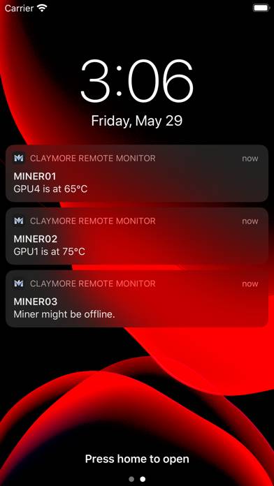 Claymore Remote Monitor App screenshot #2