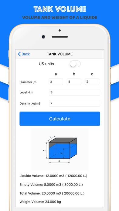 Volume of tank Calculator Uygulama ekran görüntüsü #3