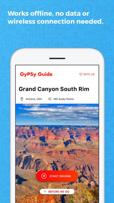 Grand Canyon South GyPSy Guide App screenshot