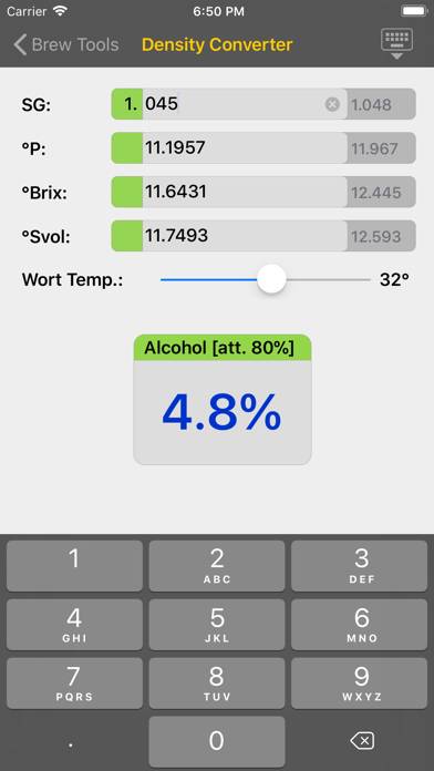 Brewery Tools Captura de pantalla de la aplicación #4
