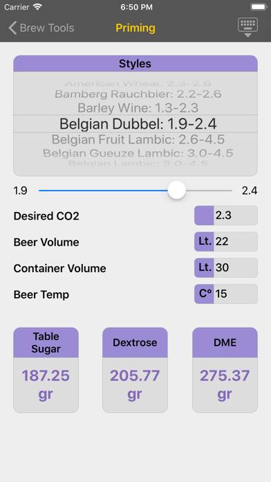 Brewery Tools Captura de pantalla de la aplicación #5