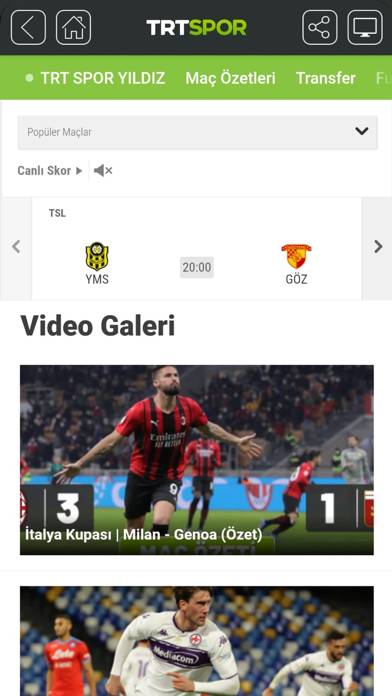 TRT Spor Uygulama ekran görüntüsü #4
