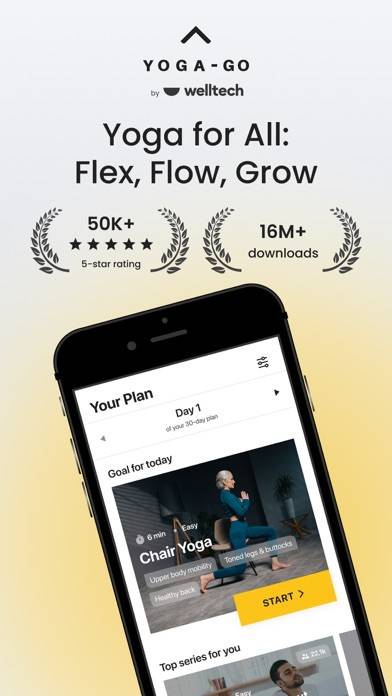 Yoga-Go Pilates & Home Workout Schermata dell'app #1