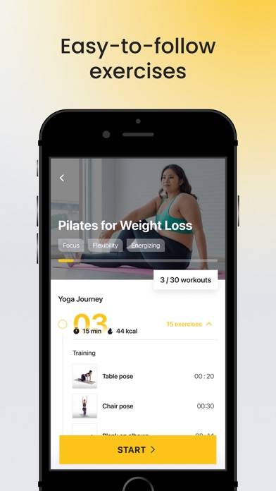 Yoga-Go Pilates & Home Workout Capture d'écran de l'application #3
