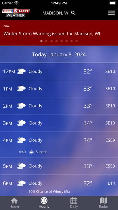 WMTV15 First Alert Weather App screenshot